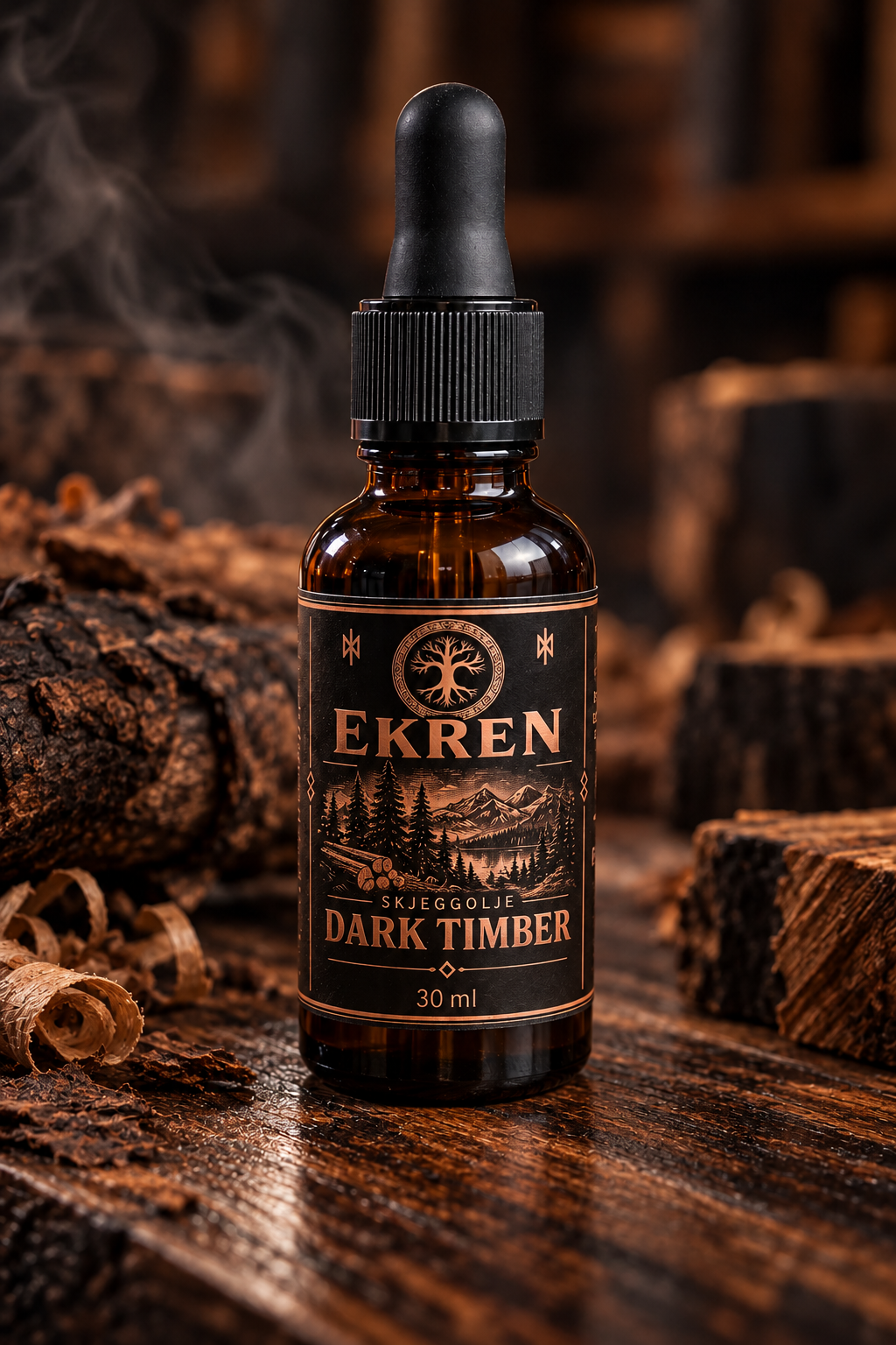 Dark Timber presentasjonskonsept fra Ekren Grooming